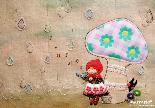 「素敵な雨宿り」（『赤ずきん』/2013個展）