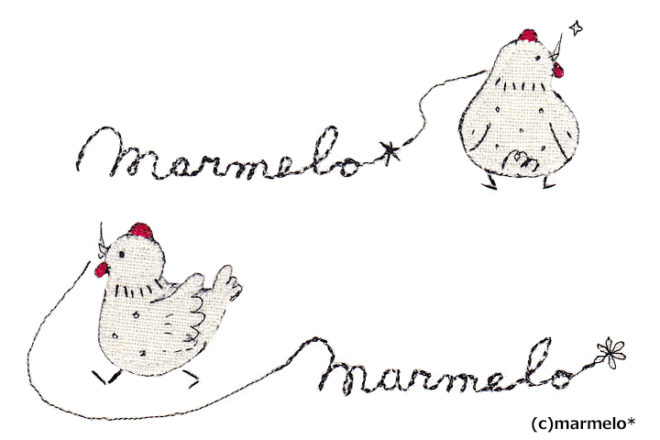 marmelo*ロゴ（線画タッチ）